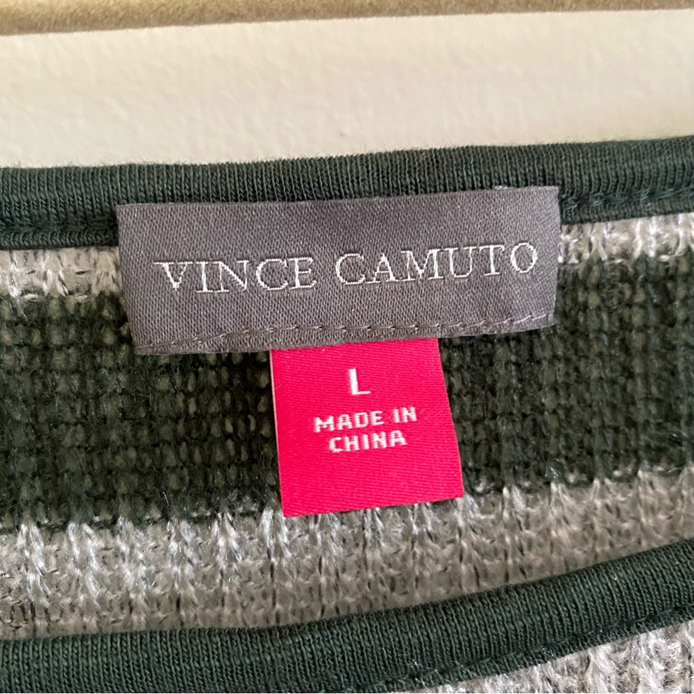 NWT Vince Camuto green/grey sweater. Size L. - Picture 3 of 6